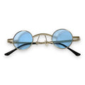 Retro Round Small Lenses Metal Sunglasses in brown, pink, or blue metal gold or silver frames