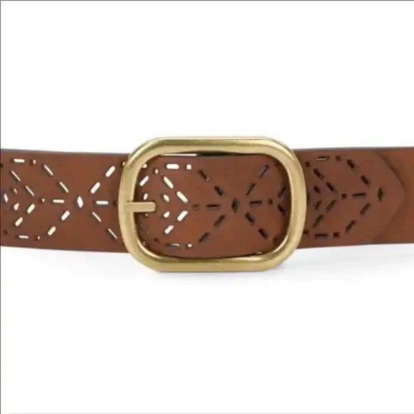 Reversible Laser Cut Out Grommet Belt
