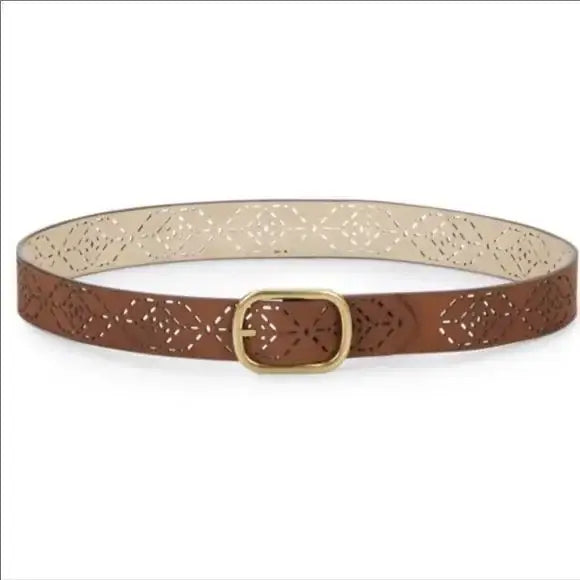 Reversible Laser Cut Out Grommet Belt