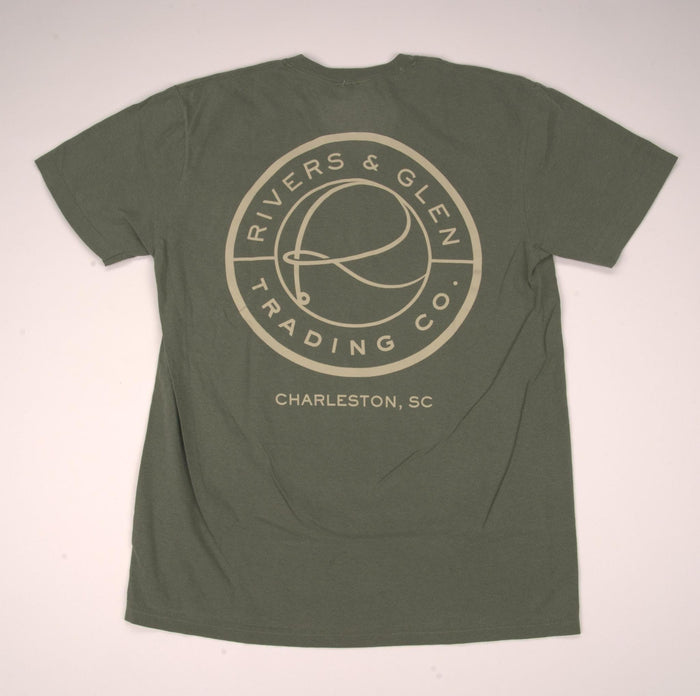 R&G Comfort Colors SS Pocket T-Shirt Rivers and Glen Trading Co. Shirts Moss / S Short Sleeve Tee Shirts Rivers and Glen Trading Co