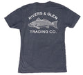 R&G Redfish Next Level SS Tee Rivers and Glen Trading Co. Shirts Vintage Navy / S Short Sleeve Tee Shirts Rivers and Glen Trading Co