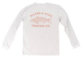 R&G Redfish Solar LS Crew Rivers and Glen Trading Co. Shirts Aluminum / S Men's Long Sleeve Crew Shirts Rivers and Glen Trading Co