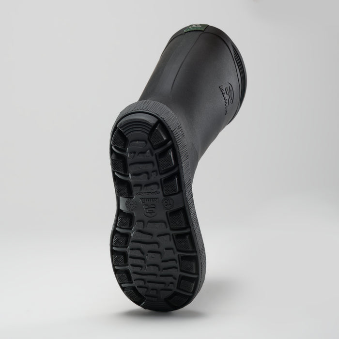 Black-Charcoal : Riptide Kids' Rain Boots - Outsole View