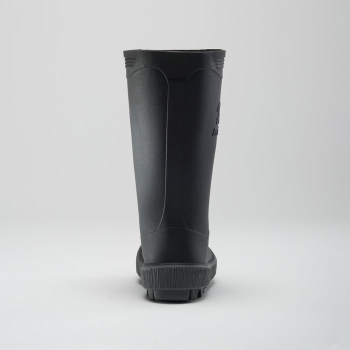Black-Charcoal : Riptide Kids' Rain Boots - Back View