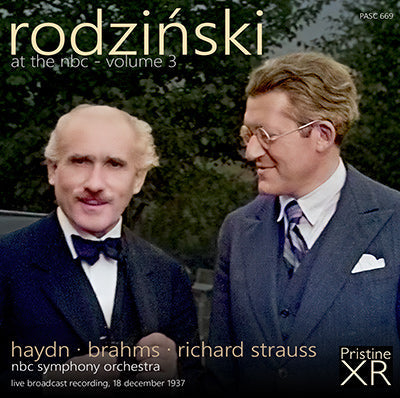 RODZIŃSKI at the NBC Vol. 3: Haydn, Brahms & Richard Strauss (1937) - PASC669 - CD
