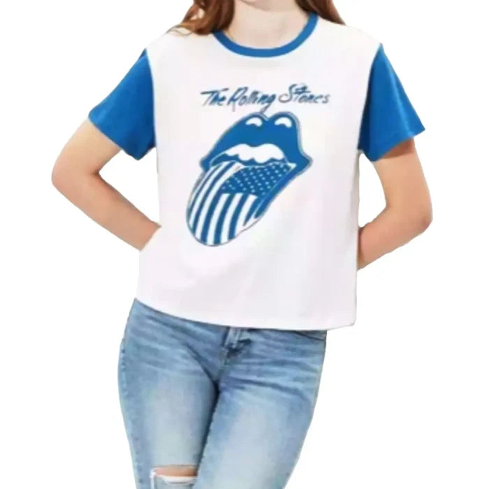 Rolling Stones Graphic Short Sleeve Tee Shirt - Wild Time Fashion