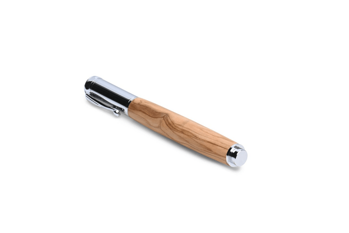 Roots & Jones Bethlehem Olivewood Magnetic Rollerball Pen Roots & Jones Pens Rivers and Glen Trading Co