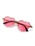 Rose Gold Frame Sun Glasses - thefancydress.co.uk