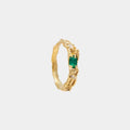 Rosea Emerald Moissanite Ring