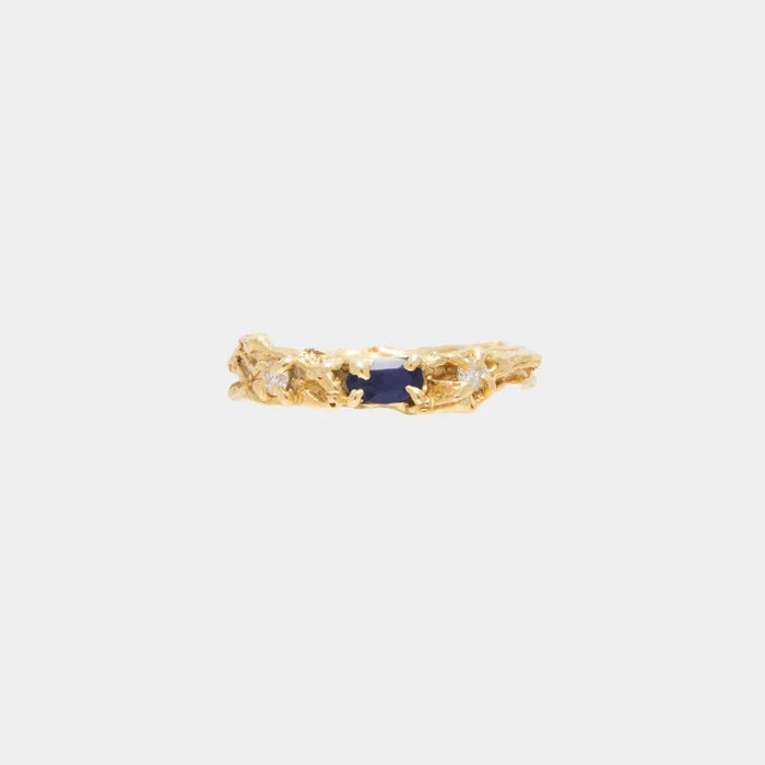 Rosea Sapphire Moissanite Ring