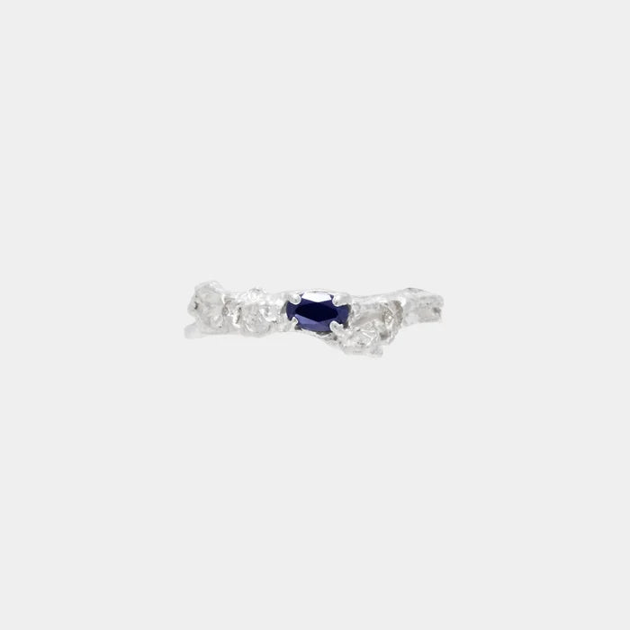 Rosea Sapphire Moissanite Ring