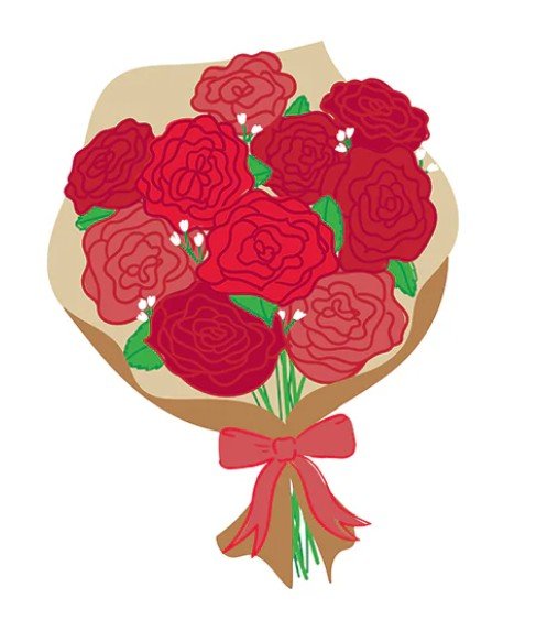 Roses Are Red Mini Bouquet Attachment Happy Everything