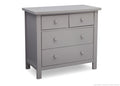 Delta Children Grey (026) 4 Drawer Dresser Side View a2a