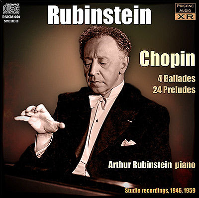 RUBINSTEIN Chopin: Ballades & Preludes (1946/59) - PAKM060 - CD