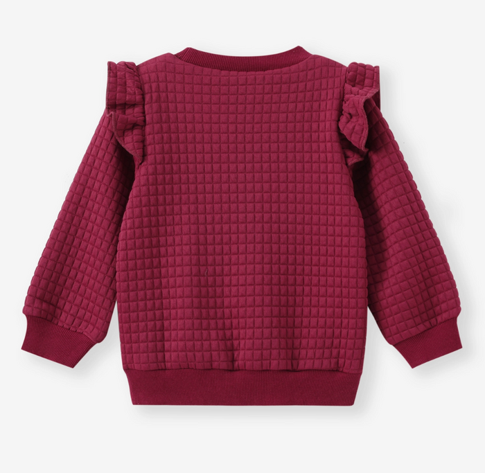Ruffles Textured Sweatshirt