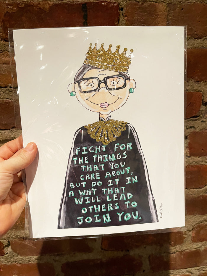 Ruth Quote Glitter Art Print