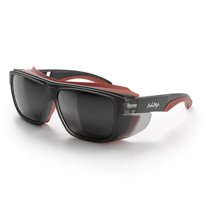 SafeStyle Converts Matte Graphite/Red Frame Grey Polarised Lens