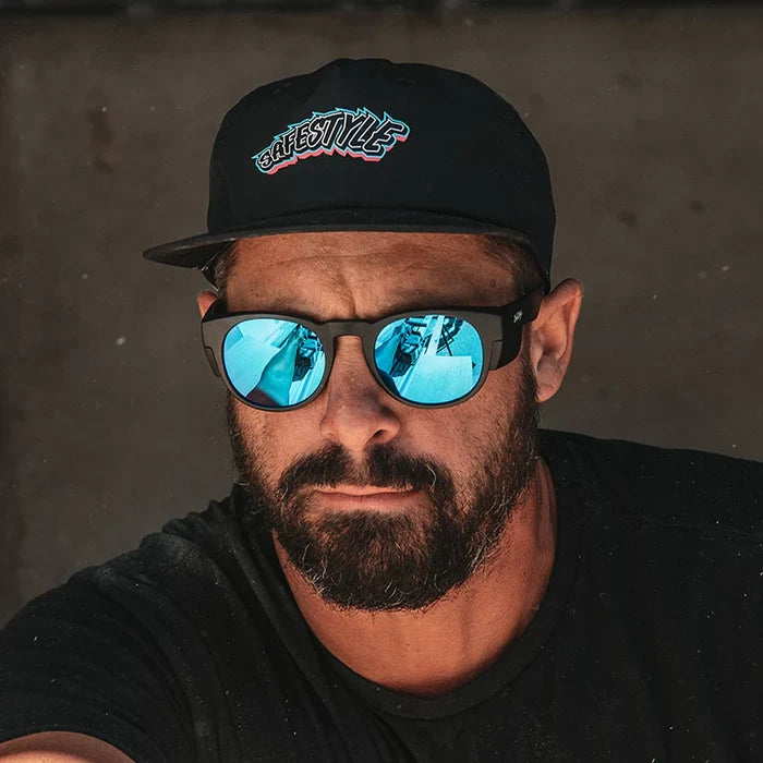 SafeStyle CRMBBP100 Cruisers Matte Black Frame/Mirror Blue Polarised Uv400 Safety Glasses