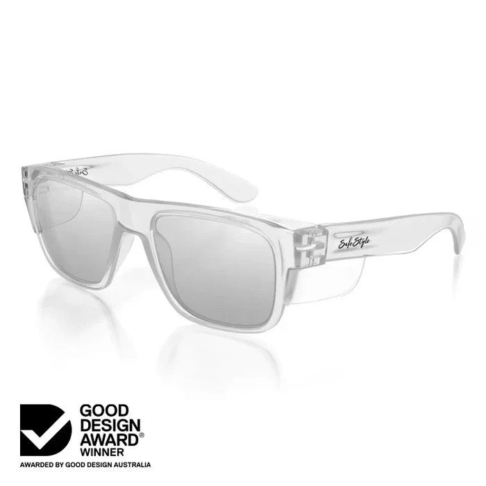 SafeStyle FCH100 Fusions Clear Frame Hybrid Safety Glasses