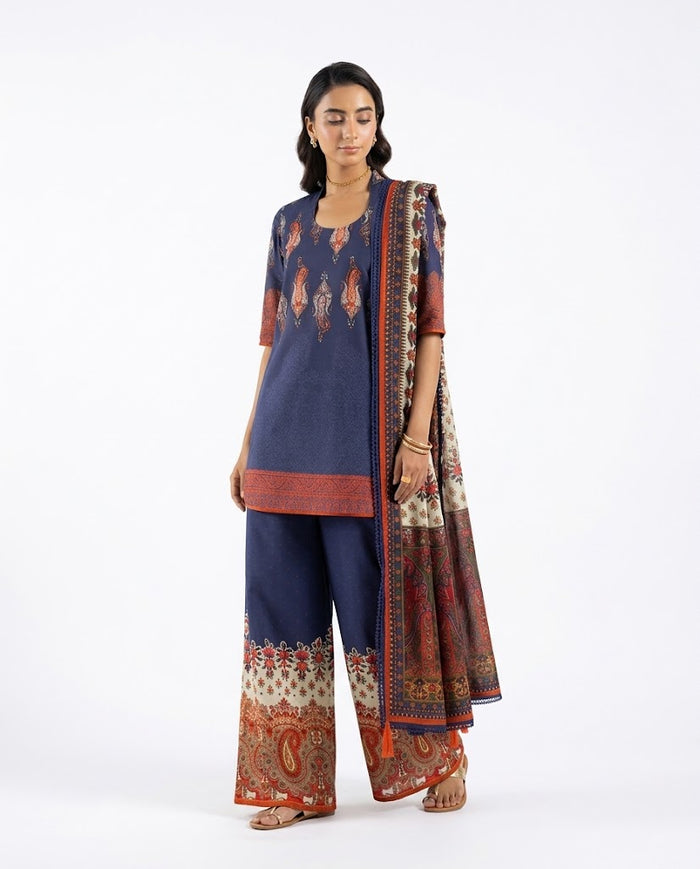 Saira Rizwan - Cloud Nine Three Piece Printed Cambric