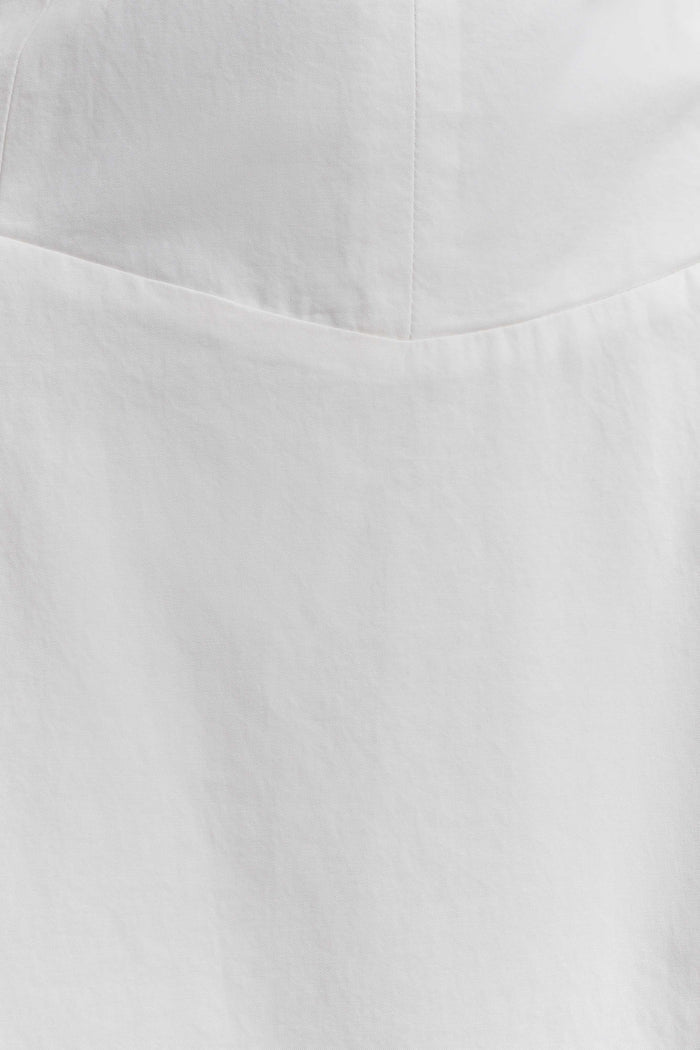 Salma Drop Waist Cotton Maxi Dress - White