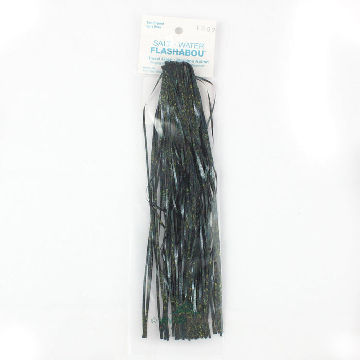 Saltwater Flashabou Tinsel Extra Wide Wapsi BLACK Fly Tying Rivers and Glen Trading Co
