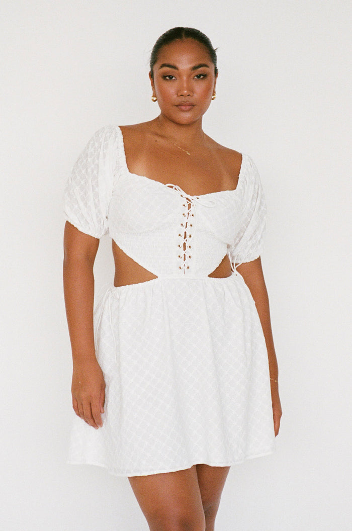 SAMPLE-Haven Lace Up Dress