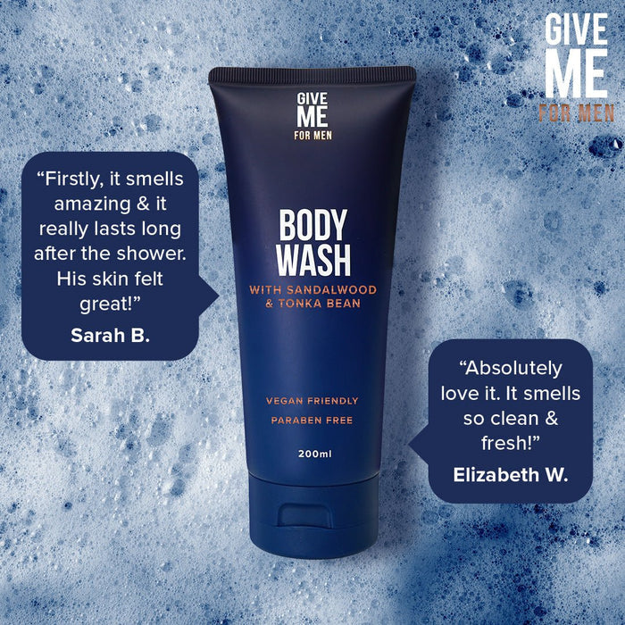 Sandalwood & Tonka Bean - Body Wash For Men - Give Me Cosmetics