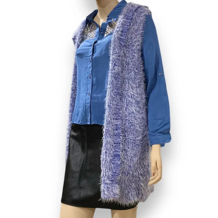 Sassy Blue Button Down Shirt - Wild Time Fashion