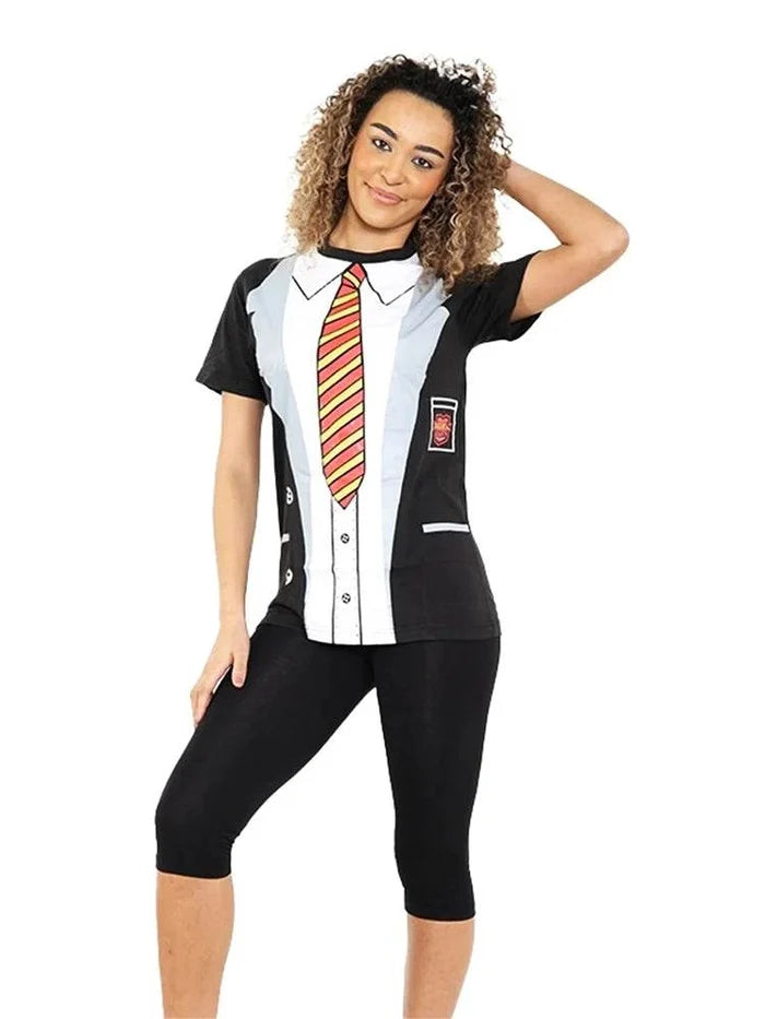 School Girl Printed T-Shirt - thefancydress.co.uk