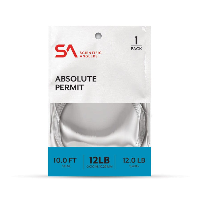 Scientific Anglers Absolute Permit Single Pack Scientific Anglers 10ft / 12lb Leaders Rivers and Glen Trading Co
