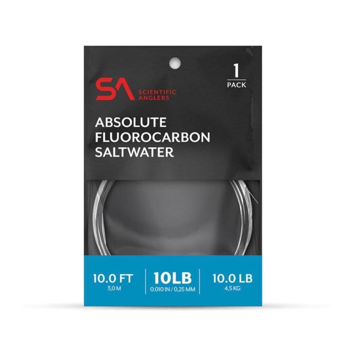 Scientific Anglers Absolute Saltwater Fluorocarbon Leader Scientific Anglers 10' / 10LB Leaders Rivers and Glen Trading Co