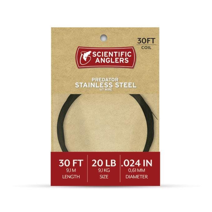 Scientific Anglers Predator Stainless Steel Wire Scientific Anglers 30ft. / 20lb. Tippet Rivers and Glen Trading Co