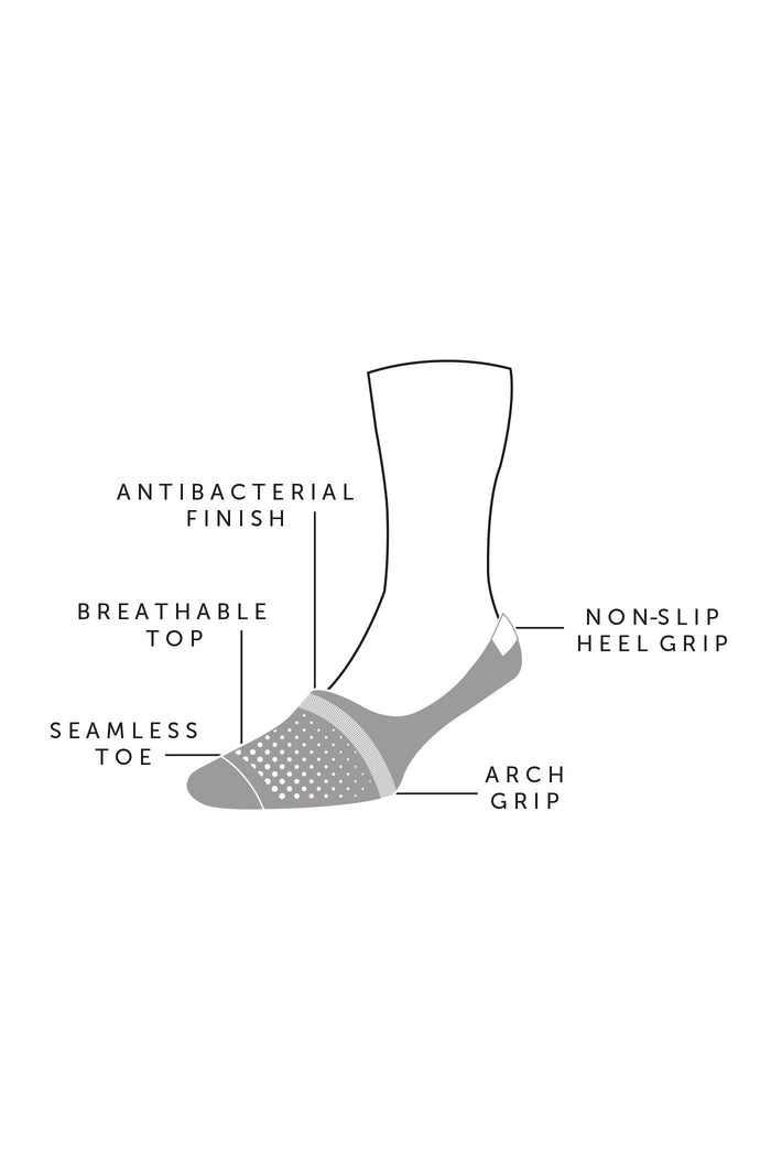 Seville BLACK Egyptian Cotton Invisible Men's Socks