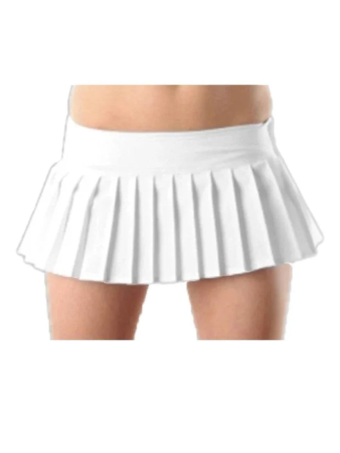 Sexy Adult Plain Mini Pleated School Girl Skirt - thefancydress.co.uk