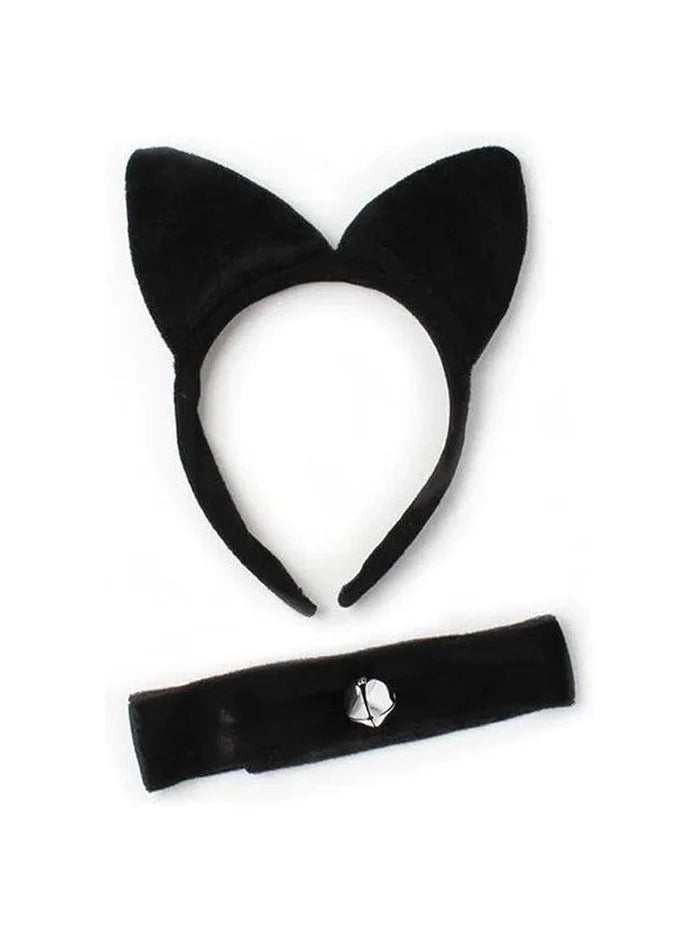 Sexy Cat Headband With Collar - thefancydress.co.uk