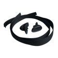 Black strap on a white background