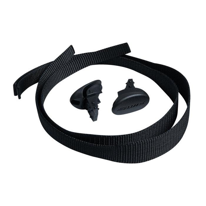 Black strap on a white background
