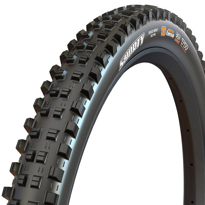 Maxxis, Shorty, Mountain Tire, 27.5''x2.40, Folding, Tubeless Ready, 3C Maxx Terra, EXO, Wide Trail, 60TPI, Black