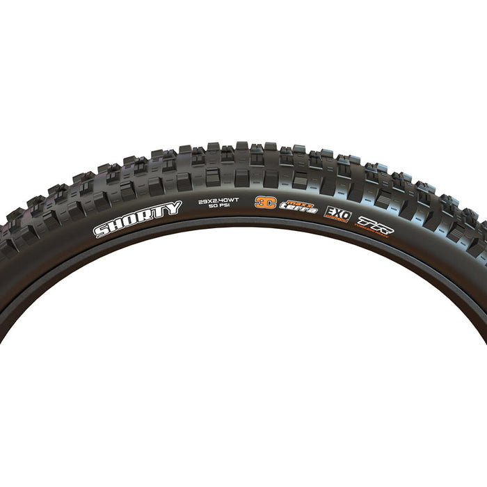 Maxxis, Shorty, Mountain Tire, 27.5''x2.40, Folding, Tubeless Ready, 3C Maxx Terra, EXO, Wide Trail, 60TPI, Black