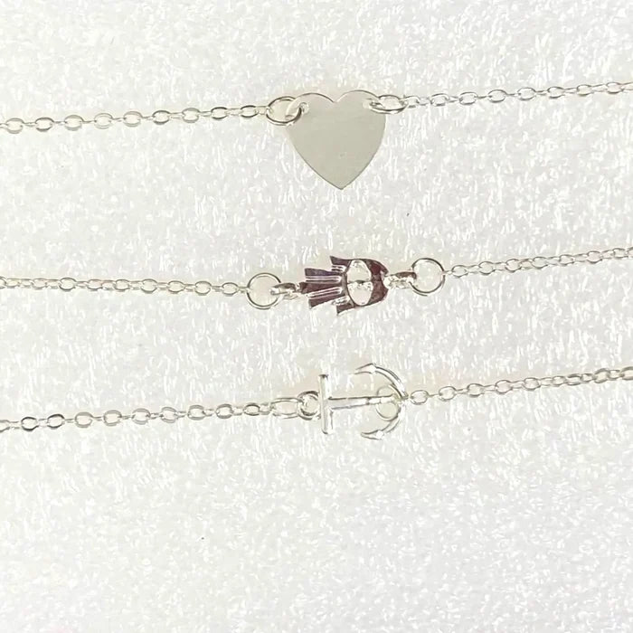 Silver Charming Anklets Set for Summer- Wild Time Fashion