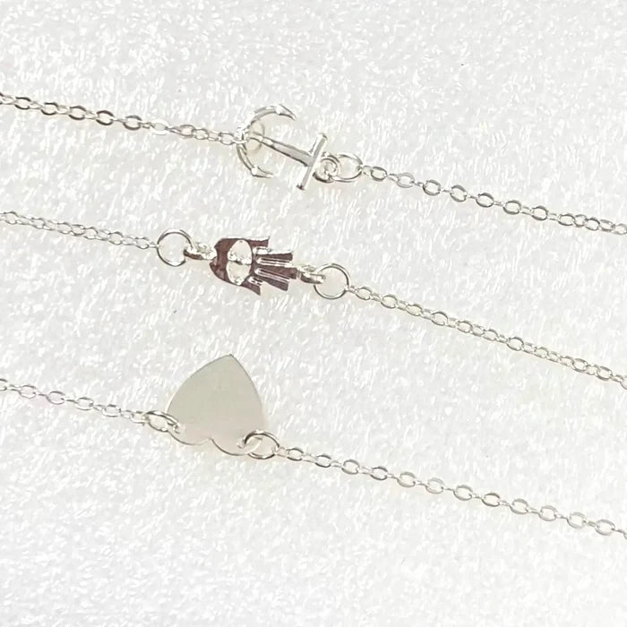 Silver Charming Anklets Set for Summer- Wild Time Fashion