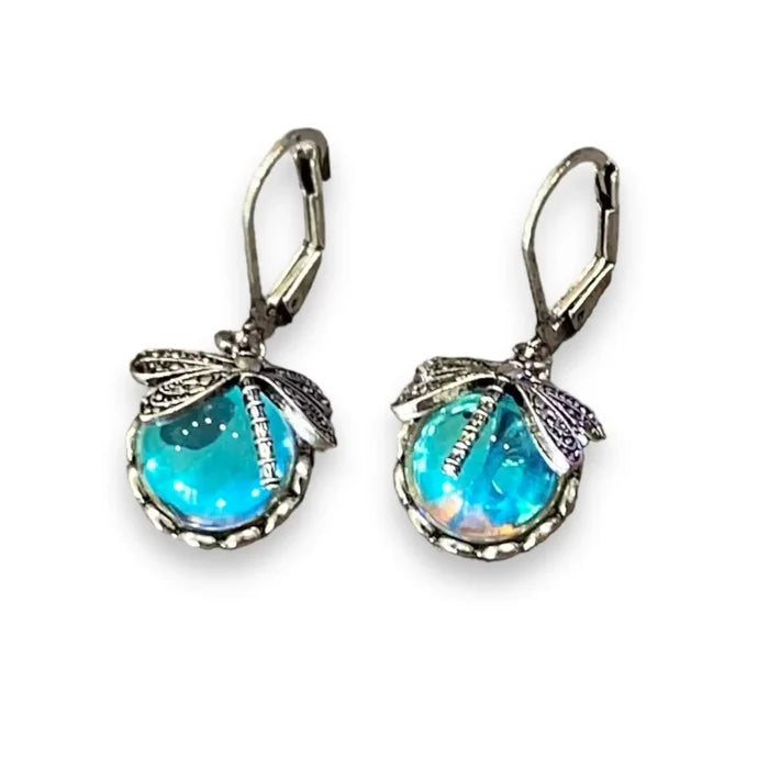 Blue Sky Dragonfly Earrings - Wild Time Fashion