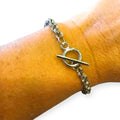 Silver Double Linked Toggle Bracelet - Wild Time Fashion