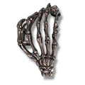 Skeleton Hand Hair Metal Clip in gunmetal gray with gothic claw design and strong metal grip for alternative hairstyles