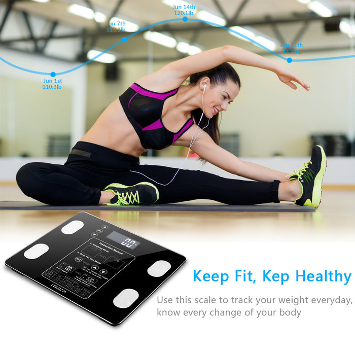 Smart Bathroom Scale – LCD BMI & Weight Tracker (400lbs)