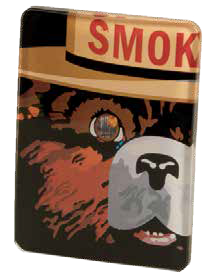 Smokey FIRE EYE Dome Magnet