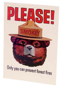 Smokey PLEASE Postcard-QTY=50