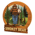 Smokey Wooden Round Magnet