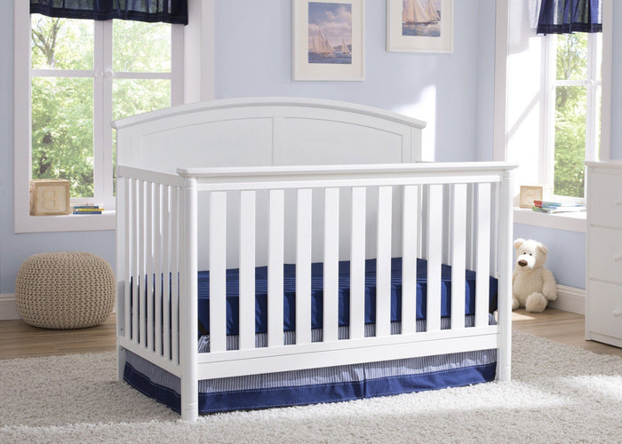 Delta Children White (100) Somerset 4-in-1 Crib, Hangtag